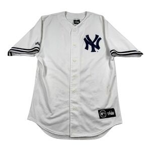 New York Yankees Jersey Mens Medium Baseball Derek Jeter Majestic Made in USA